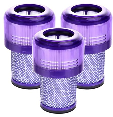 Dripl Filter für Dyson V11/V15 Staubsauger - 3er Pack - Ersatzfilter langlebig & effizient für maximale Saugkraft, Waschbarer Filter, Filter-Set für Dyson V11/V15 Modelle