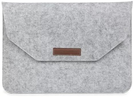 Felt Laptop Bag Tablet Sleeve Ultra Slim Business Carrying Case Protective Bag, Compatible with Apple iPad/MacBook, Acer Asus Amazon HP Lenovo Microsoft Notebook Chromebook Ultrabook (Light Grey, 11)