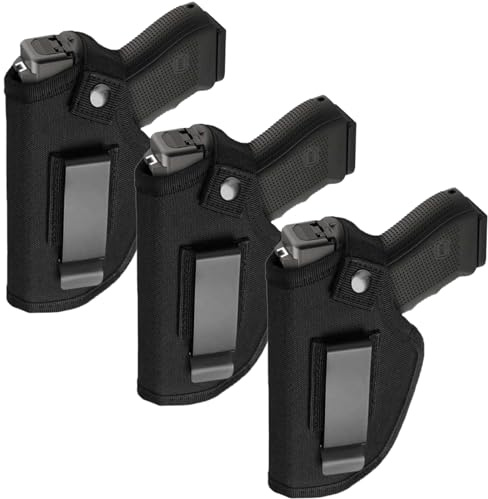 Universal Pistolen Holster,3 Pack Holster für Glock 17,Holster p30,Walther p22q Holster verdeckt,geeignet für eine breite Palette von Modellen (3)