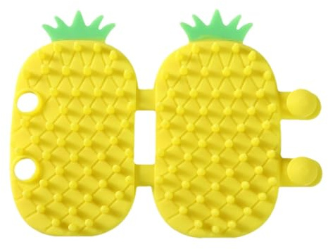 Acunny Griffoir pour chat auto-toiletteur, griffoir pour chat auto-toilettant | Peignes de massage auto-toilettants au design ananas | Toiletteurs d'angle mural pour chat, brosse à gratter le visage