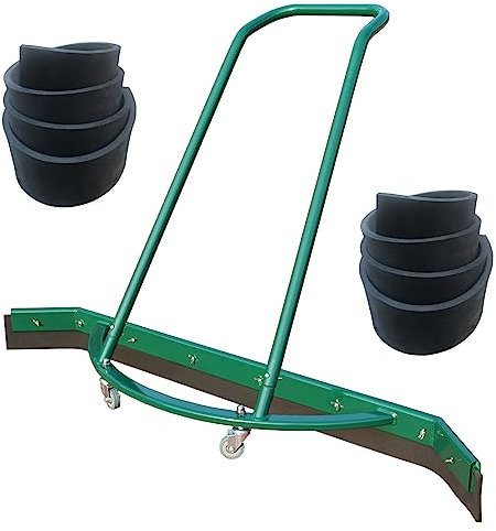 Tergipavimento per impieghi gravosi, spazzolone per rimuovere l'acqua dal pavimento, spazzolone per interni ed esterni, spingiacqua mobile in alluminio per campi da tennis/officine, risparmio di tem