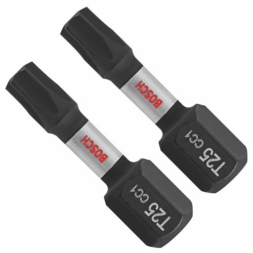 BOSCH ITDT25102-2 pc. Driven 1 in. Impact Torx® #25 Insert Bits