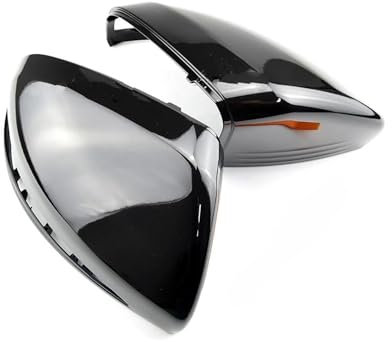 Auto Spiegelkappen Für Benz CSE Für GLC Für W205 Für W253 Für W222 W213 W238 X253 Carbon Fiber Muster Seite Spiegel Abdeckung Kappe Ersatz Außenspiegelkappen(Bright Black)