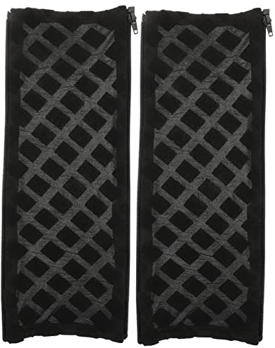 UKCOCO Fundas para Reposabrazos De Silla De Oficina Elásticas Negra Tamaño Largo Protector Cómodo Tela Transpirable para Escritorio y Gaming