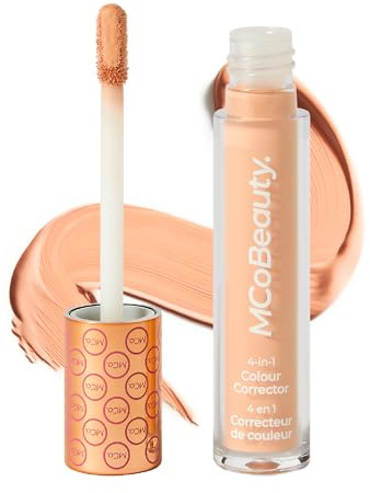 MCoBeauty - Colour Corrector All Over Primer - Orange Shade - 4-in-1 Formula for Dark Circles and Complexion Balancing - For Medium to Deep Skin Tones - Concealers & Correctors