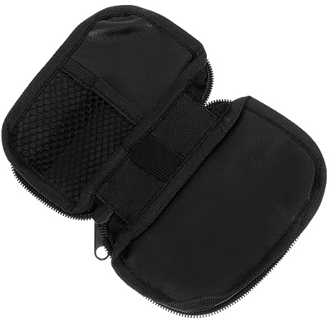 Bolsa de Transporte Estuche Portátil para Diabéticos 2 Piezas Negro | Medidor Glucosa, Organizador para Sistema de Control, Tela Ligera, para Mochila Escolar y Tote