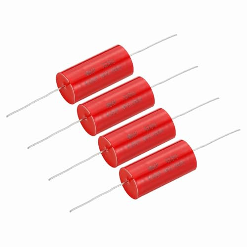 QUARKZMAN 4 Stück 4uf Frequenzweichen Kondensator 250V Rote Axiale MKP | Audio Lautsprecher Crossover, Film Kondensator