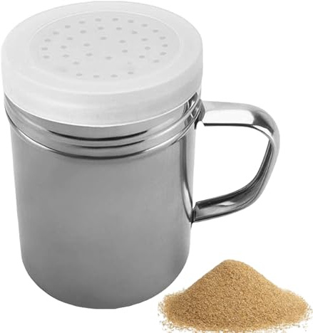 Saltkar av metall – salt- och pepparströare av metall med lock, kryddströare | rostfritt kryddpepparströare, professionella köksverktyg, krydddispenser, glas, kulinariska kökstillbehör
