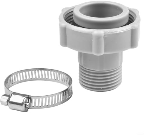 Practical Hose Adapter with Clamp for Coleman P6 Series Pool Drains, Suitable for Quick Drainage Solutions (1pc)