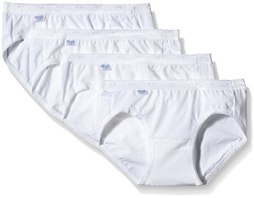 Sloggi Femme Basic+ Mini 4p Slip, Blanc (White 0003), 40 EU