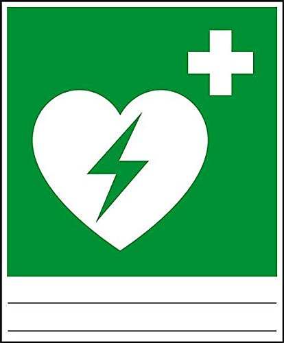 LEMAX® Kombi-Rettungszeichen,Auto.ext.Defibrillator,Ausfüllfeld,ASR/ISO,Folie,150x180mm