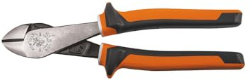 Klein 200028EINS Electrician's Insulated Diagonal Cutting Pliers with Slim Handle, Multi-Colour