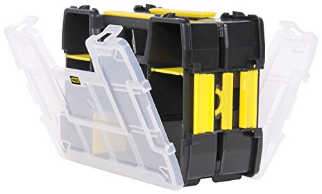 Stanley Sortmaster Lite Organizer 11.5 Lx2.5 Wx8.5 H Black Yellow Clear