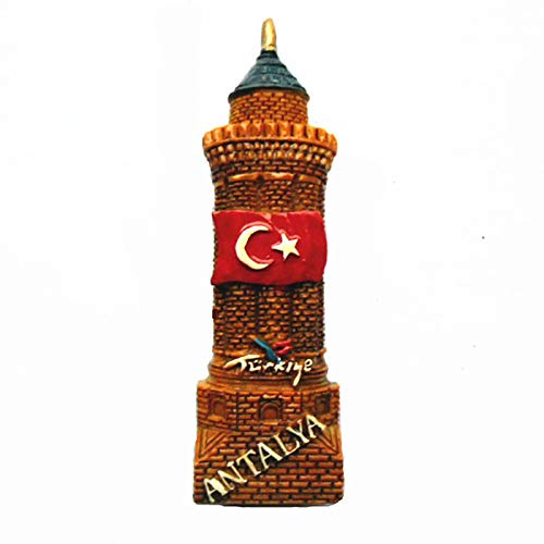 Antalya Türkei 3D-Kühlschrankmagnet, Reiseaufkleber, Souvenir, Dekoration für Zuhause und Küche, Türkei, Kühlschrankmagnet