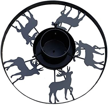 Mojawo Metall Tannenbaumständer Weihnachtsbaumständer Ø 40cm Baumständer Christbaumständer Modell Hirsch