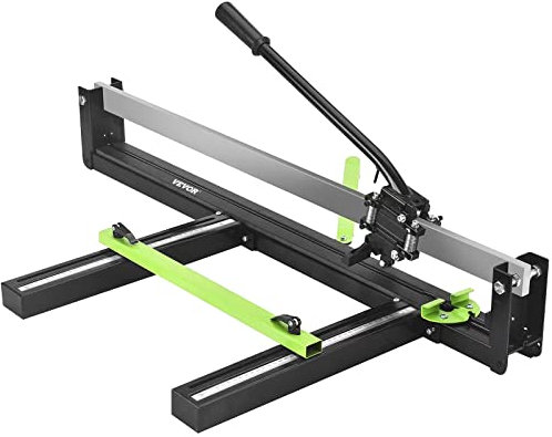 VEVOR Tile Cutter, 31 Inch Manual Tile Cutter, Tile Cutter Tools w/Precise Laser Positioning & Anti-Sliding Rubber Surface Single Rail & Bracket, Snap Tile Cutter for Porcelain Ceramic Industry