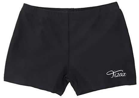 TIZAX Shorts de Bain pour Garçon UPF50+ Boxers de Natation Enfant pour Plage/Sport/Natation/Plongée Noir 7-8 Ans