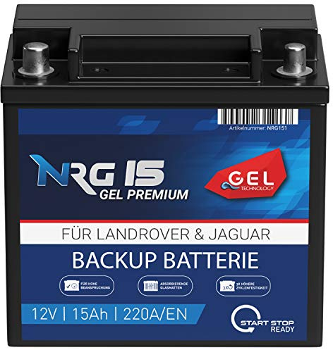 NRG Stützbatterie 12V 15Ah GEL Start-Stop Backup CX23-10C655-AC EK151