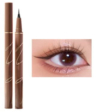 ICATUENY Delineador de ojos de Colores,Waterproof Eyeliner Colores Delineador Líquido Larga Duración Lápiz de Ojos Líquido para Maquillaje Fácil Aplicación (negro)