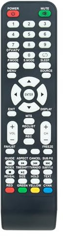 AULCMEET Mando a Distancia Reemplazo para SELECLINE TV 19S18 24S17 24S19DC 32S17 32S17T2 39S17LE 39S1810 40S18 49S17U LE-2219D LE-32D11T2 LE-39-18 LE-49-18 LED-2019D LED-2219D LED-2419D