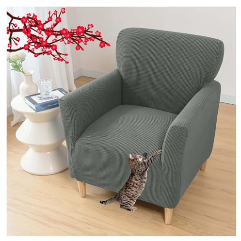 AQIGR Sesselbezug Stretch Sesselhusse, Sofaüberzug Clubsessel Sessel Bezug Cocktailsessel Armchair Sesselhussen mit Armlehne Hussen für Sessel für Eine Einfache Reinigung(A2)