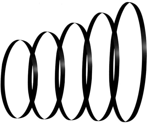 Csnbfiop 5 Plattenspieler Riemen In Verschiedenen Größen Antriebsriemen Plattenspieler Phonographen Reparaturteil Phonographen
