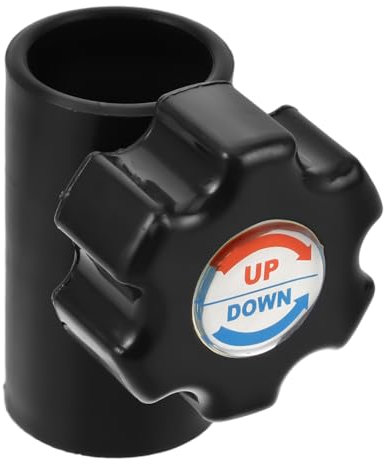 TOBBOMEY Accessoires de Parasol Tubulaire avec Manivelle Réglable pour Tige de Parapluie Réparation et Maintenance pour Parasol de Terrasse Adaptateur de Tube et Poignée de Remplacement