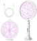 AOOWU Electric Fly Swatter, Foldable Fly Zapper Killer, Electric Mosquito Swatter with UV LED, USB-C Rechargeable Bug Zapper Racket with Base for Home Indoor and Outdoor