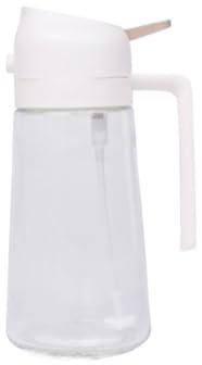 FENGJISUN Olive Oil Dispenser Olive Oil Spray Is Suitable For Cooking Air Frying Grilling And Baking Kitchen Cooking(White)