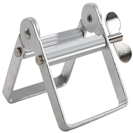 Toothpaste Squeezer - Paint Tube Wringer for Artist | Squeezing Tool for Face Cleanser | Rolling Squeezer Roller for Tubes of Toothpaste | Metal Tube Squeezing Tool and Dispenser Bathroom Accessory