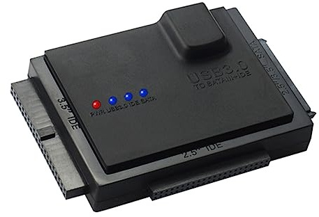 Gadpiparty Externer Festplattenadapter HDD SSD Konverter 2,5/3,5 Zoll Usb3.0 für IDE CD DVD Laufwerk mit Netzteil Datenkopiergerät Fürpc Computer