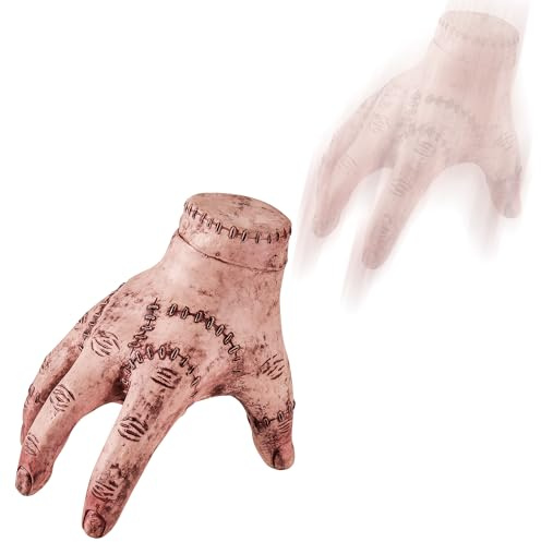 Halloween Animatronic Crawling Hand – Spooky Moving Decoration with Scary Sound Effects, Sound & Touch Activated for Indoor Outdoor Haunted Displays