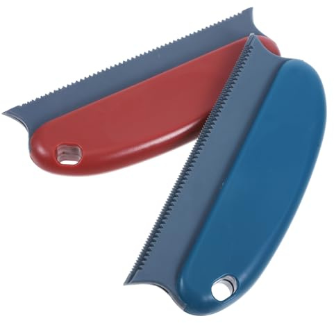 Abaodam 2 Stück Tierhaarentferner Bürste Mit Doppelt Gezahnter Struktur Abs TPR Material Vielseitiger Fusselentferner Für Sofa Kleidung Bettwäsche Effektives Reinigungswerkzeug Für Haustierhaare
