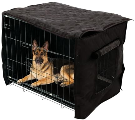 Genérico Abdeckung für Hundekäfig, wasserdichte Abdeckung für Hundekäfig, atmungsaktiver Schatten für Winter, Kinderspielplatz für Zuhause, Reisebett für Camping, Innenhof