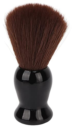 Lmrysalque uomini spazzola per barba morbida marrone Nylon capelli confortevole manico nero barba pulizia spazzola toelettatura