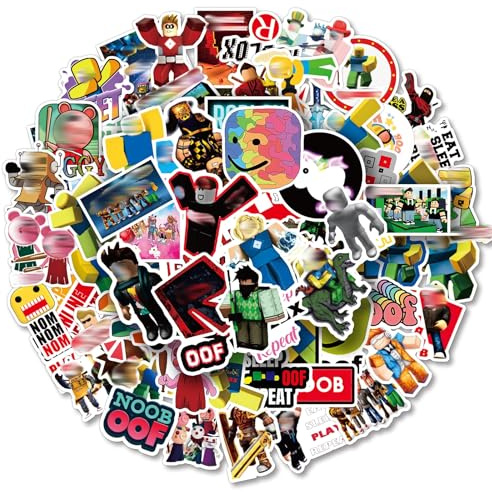 110Pcs Video Game Stickers, Anime Stickers for Boys Girls, Stickers for Kids Party Bags Filler, Waterproof Vinyl Stickers for Laptop, Skateboard, Scrapbooking, Bedrooms