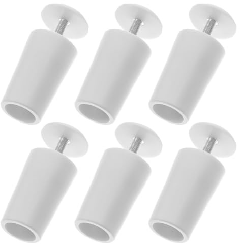 ULTECHNOVO 6 Tapones de Persiana Enrollable de Aluminio de Color Claro, Accesorios de Cierre para Ventanas, Tope de Seguridad para Contraventanas, Repuesto para Persianas en Hogar y Oficina
