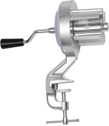 Pressa per pasta a manovella in acciaio inox, macchina Cavatelli Maker in lega di alluminio, con manovella e morsetto da tavolo, per la casa e ristoranti