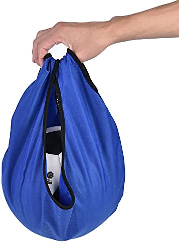Generic Slitstark Bowlingbollsbärare Bollpåse Lätt Bärbart Skydd för Bowlinggym Använd Svart Plyschduk 19,7x9,1tum (Blå)