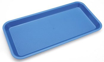 Harfield Polycarbonate Plastic Individual Serving Platter Med Blue (Pack of 4)