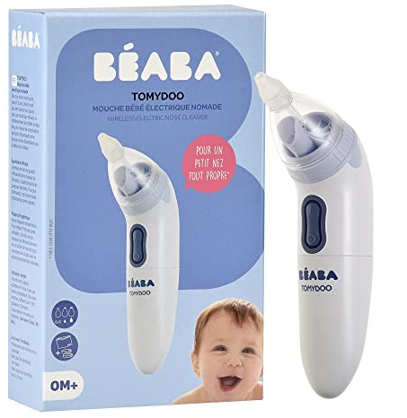 Béaba - Tomydoo - Baby Nasal Aspirator - Electric Baby Nose Cleaner - Easy to Use - Fast and Soft - Sterilisable