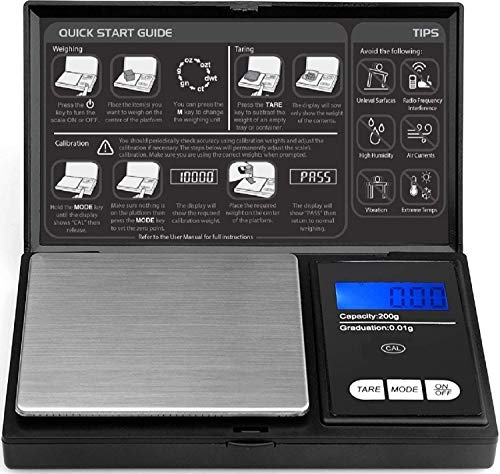 Royaltec Digital Pocket Scale 200g x 0.01g (Batteries Included)