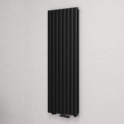 Mai & Mai Badheizkörper flach 180x61cm Heizkörper in Anthrazit | Mittelanschluss Paneelheizkörper Vertikal Badheizung zweilagig aus Stahl