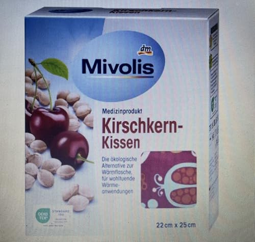 Kirschkern-Kissen - Die ökologische Wärmflasche - Für wohltuende Wärmeanwendungen - Größe: 22 cm*25 cm