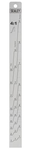 Sealey Paint Measuring Stick, Aluminium, 2:1/4:1 - PA04