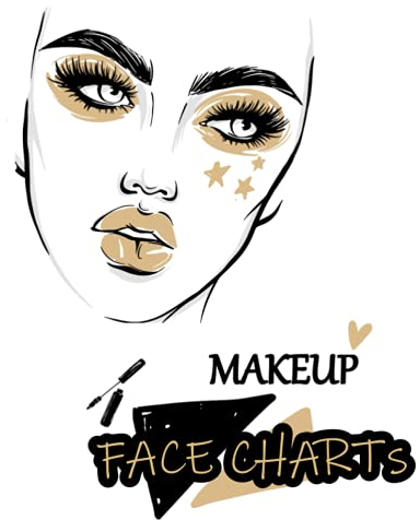 MAKEUP FACE CHARTS: Basic Practice Sheets for Aspiring Artists.