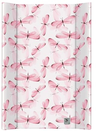 Soft Base Wickelunterlage für Neugeborene, mit erhöhten Kanten, 50 x 70 cm, Libelle
