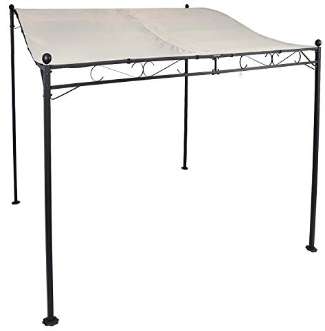 INDA-Exclusiv Ersatzdach Bezug für Anbaupavillon 3m x 2,5m Dach PA beschichtet wasserabweisend (Nur der Bezug), Farben:Beige