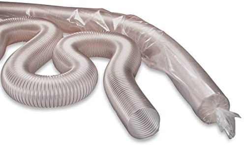 PU Flexible Ducting Hose 50mm ID - Fully Antistatic Polyurethane Dust & Fume Extraction Woodworking Ventilation Flame Retardant (2 Metre)