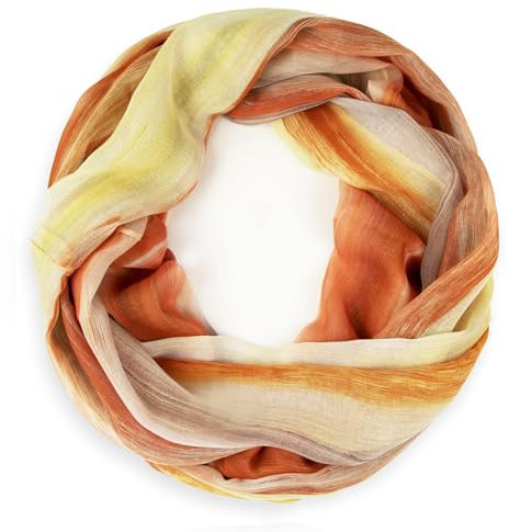 Gloop Loop Schlauchschal für Damen Schal Tuch seidig-luftig leicht mit buntem Muster Print